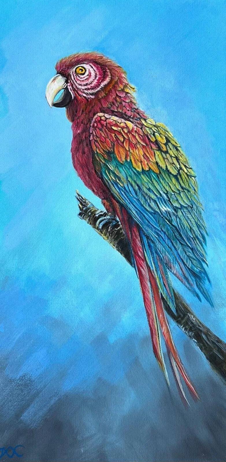 Jax Kwok, Hoping, Acrylic, 12x12x2in, NFS — JAX KWOK ART ATELIER